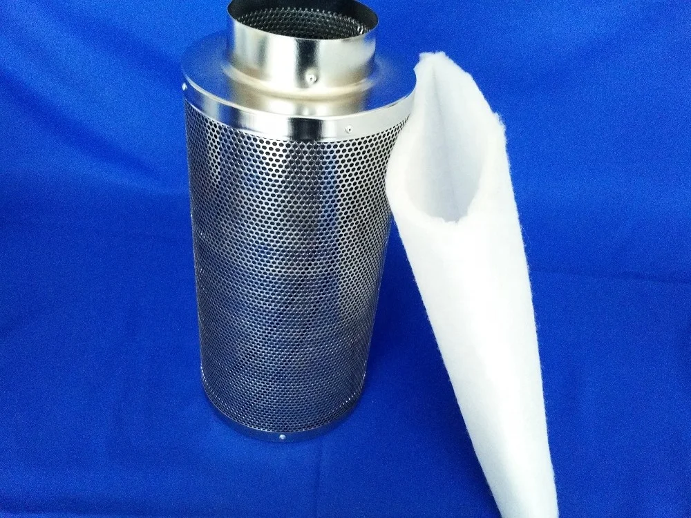 
4inch hydroponics ventilation grow tent odor activated carbon filter air scrubber cartridge 