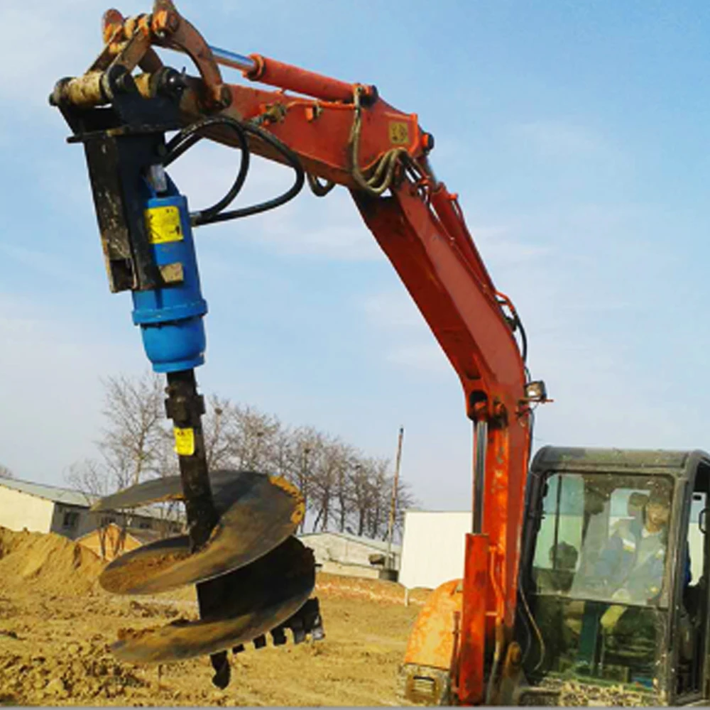 auger drilling attachment machine for sale digging holes 4000nm hydraulic earth auger supplier