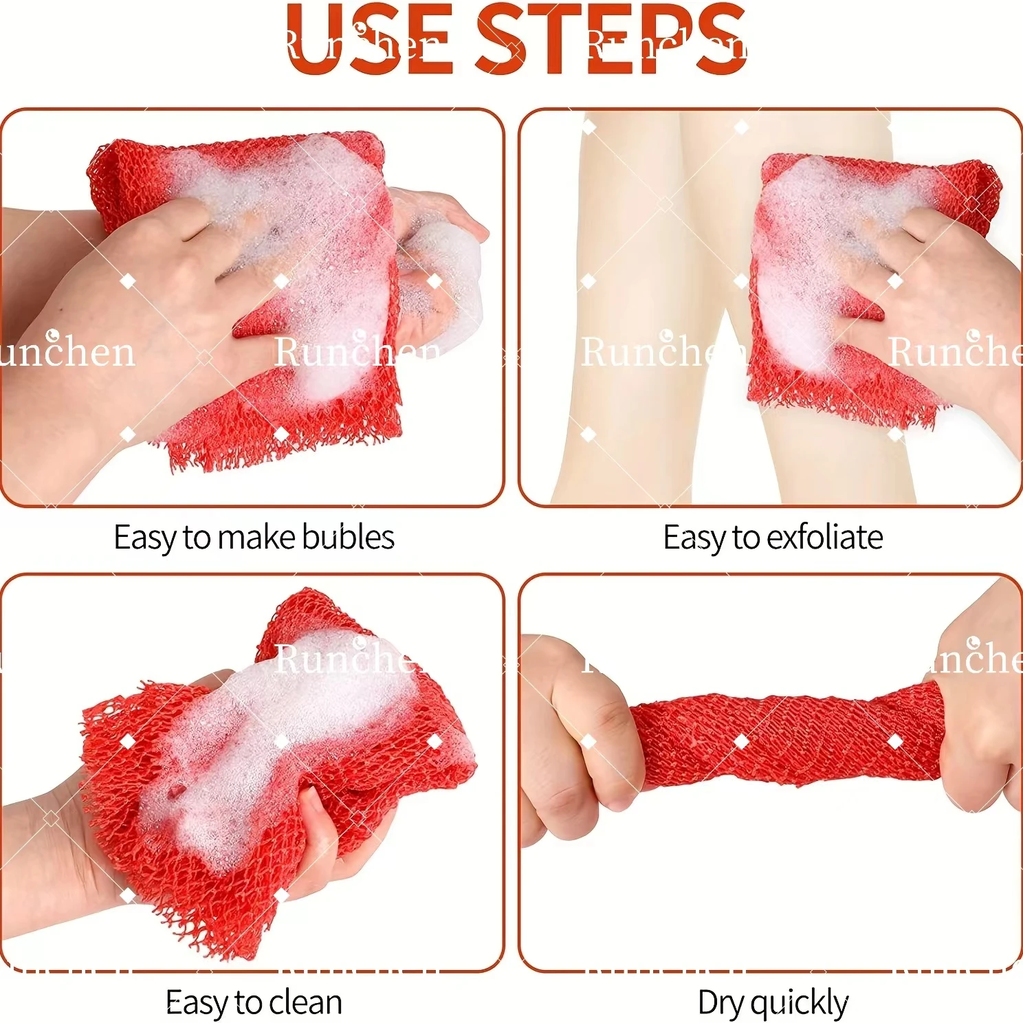 Soft nylon bathing african net sponge west african net mesh body exfoliatin bath sponge