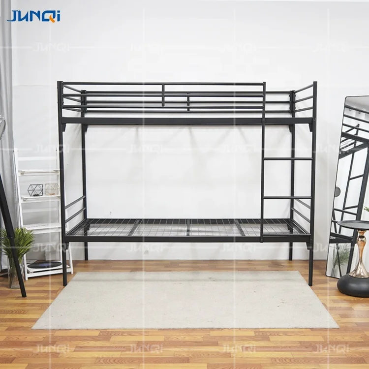 Оптовая продажа с фабрики Junqi двухъярусная кровать для школы общежития квартиры детские металлические двухъярусные кровати детская