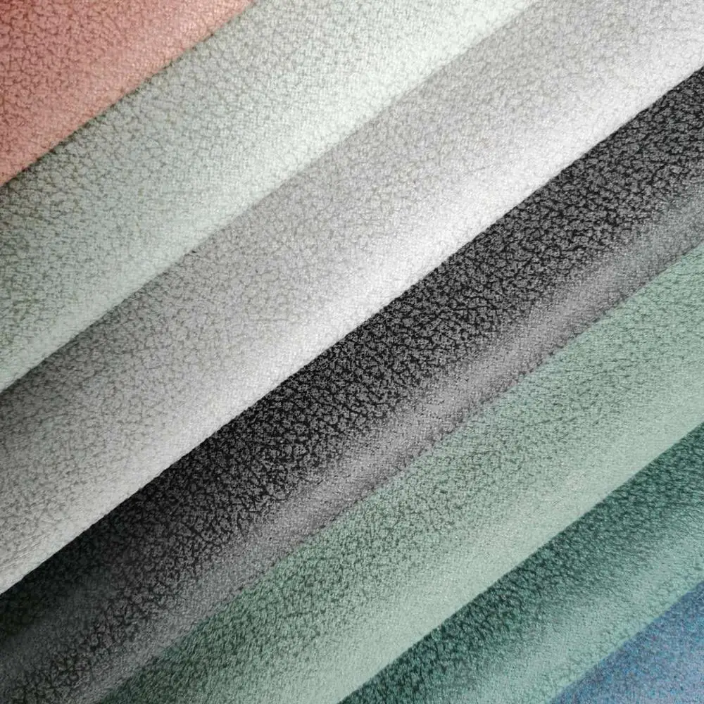 bronzed suede fabric with 100% polyester / leather wholesale knitted velvet for living room/ car