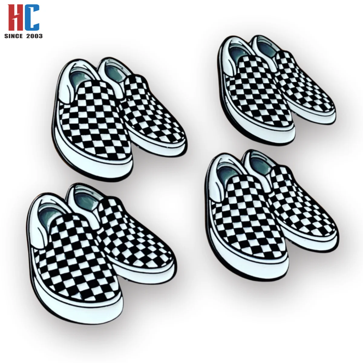 20 Years Factory Custom Green Converse Shoe Enamel Pin hard enamel Lapel Pin