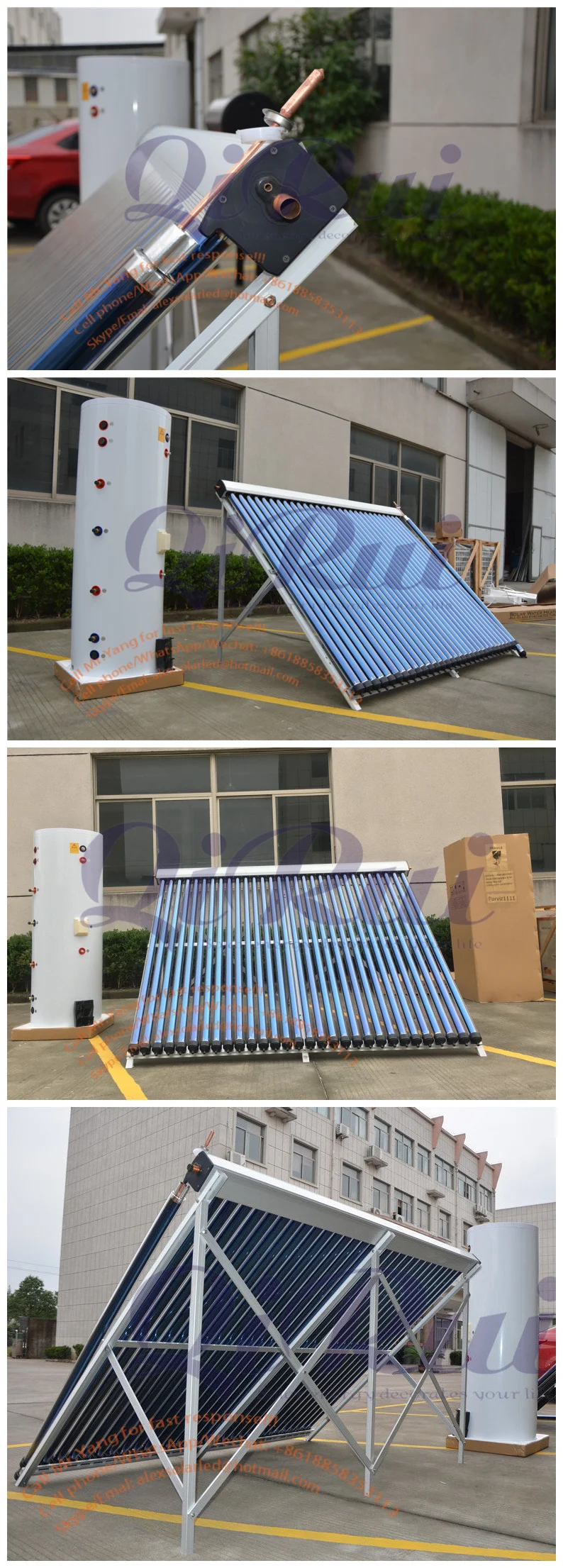 100L- 2000L Separated Pressurized Hot Water Heater Solar Boiler