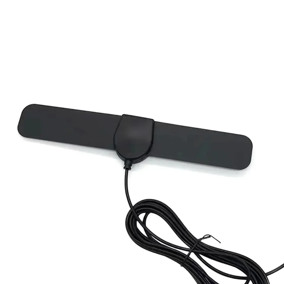 200 Miles Range Signal Booster Support 4K 1080p Black Amplified HD Digital TV Antenna ABS Indoor Tv Antenna