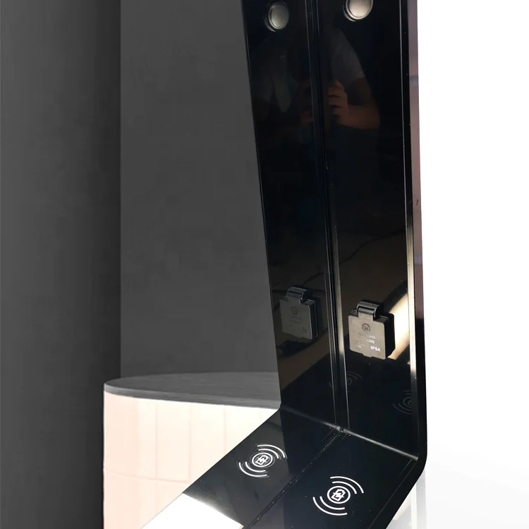 
Bathroom Wall Mounted Big LED Vanity Mirror With Defogger and Touch Sensor Switch 