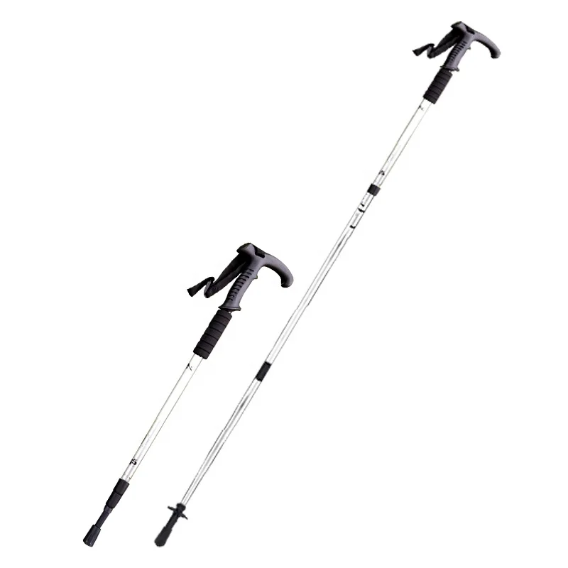 2022 Duralumin 7075 Walking Stick Alloy Trekking Pole Aluminum Hiking Sticks for Outdoors