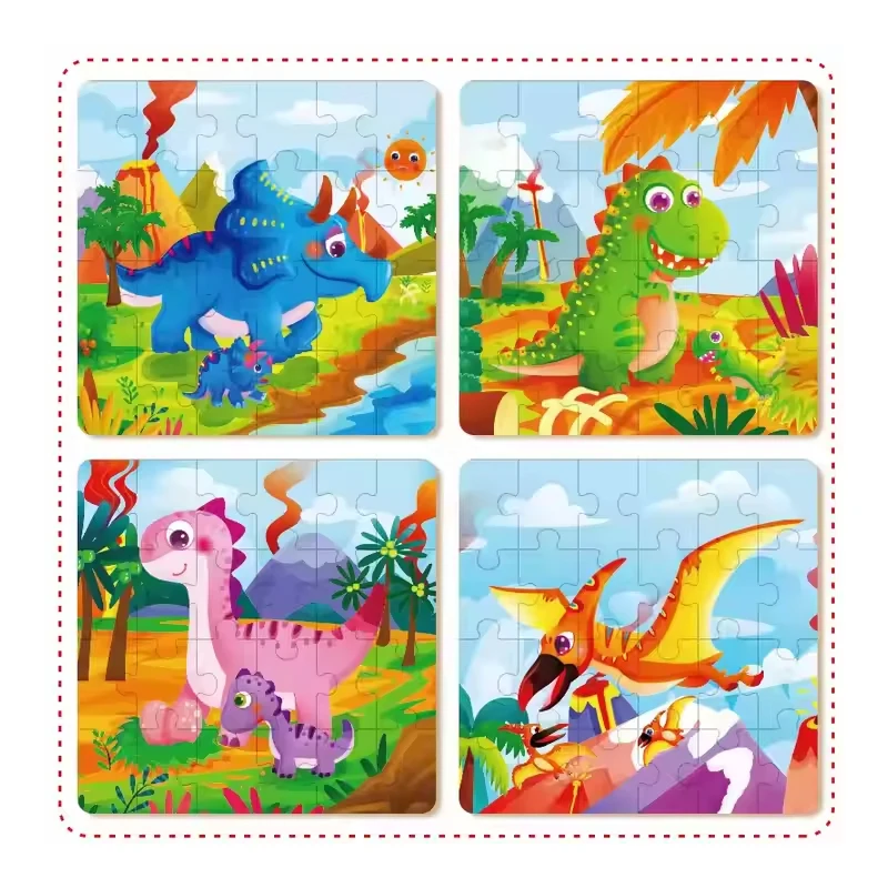 Hot Selling 3D Wooden Animal Educational Board Puzzle Right Brain Development Design Unisex Hand-Grabbing Board Puzzle