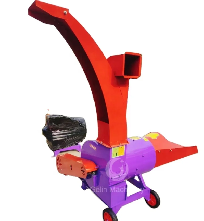 cow sheep animal feed grass rice corn wheat straw hay forage silage chopper chaff cutter machine