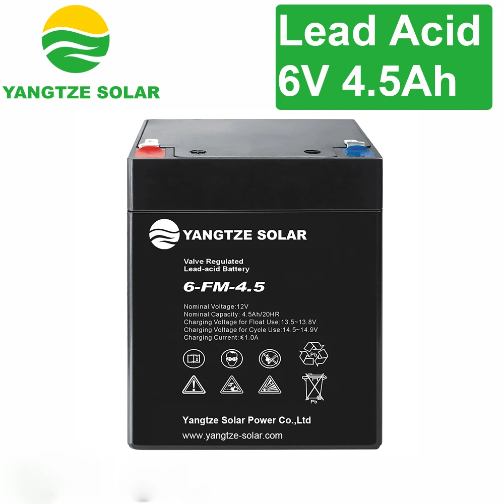Long life cmf 6v 4.5ah battery