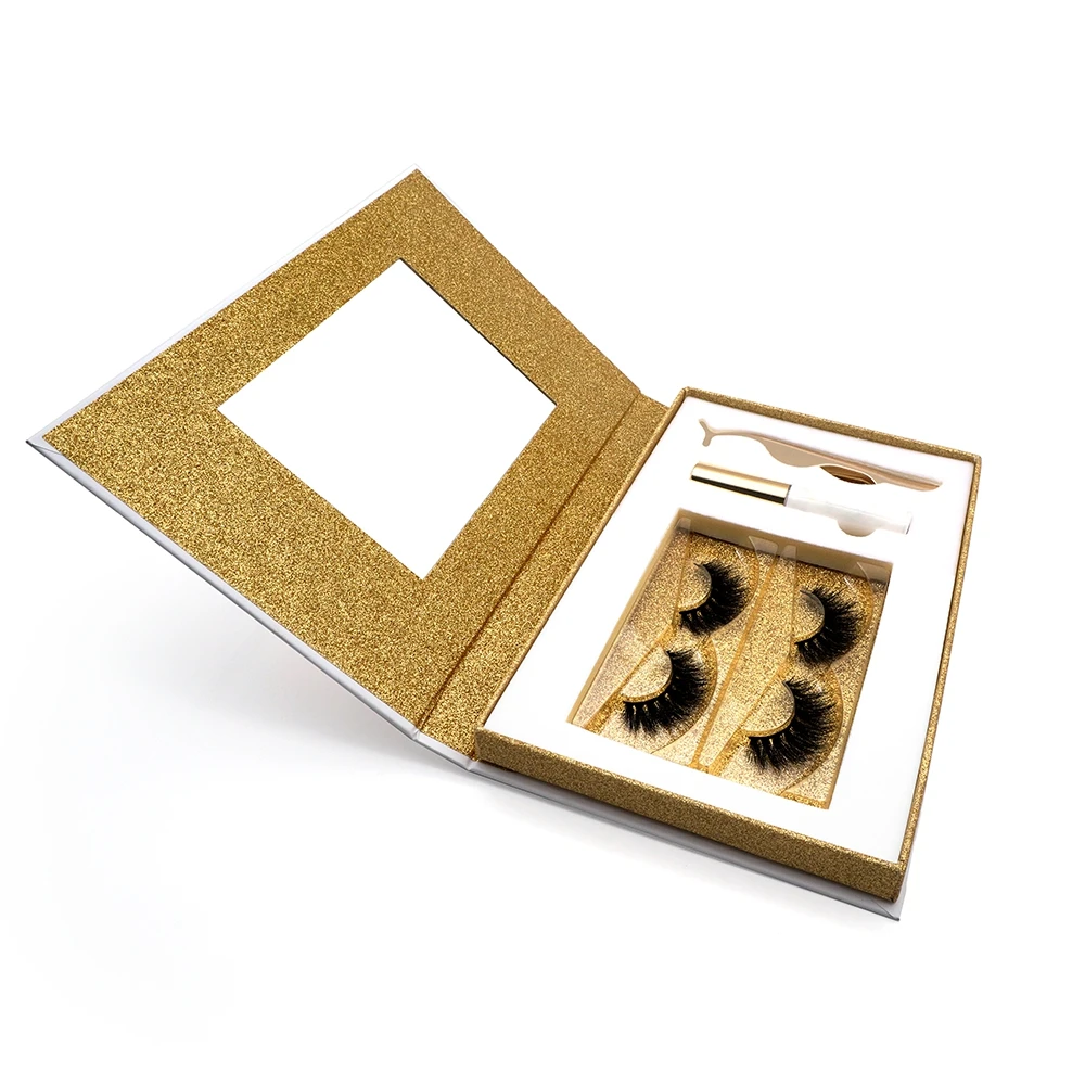 Индивидуальная упаковочная коробка накладных ресниц натуральные 100% Натуральные Искусственные норковые 3D шелковые ресницы ручной работы эффект OEM ODM частная этикетка