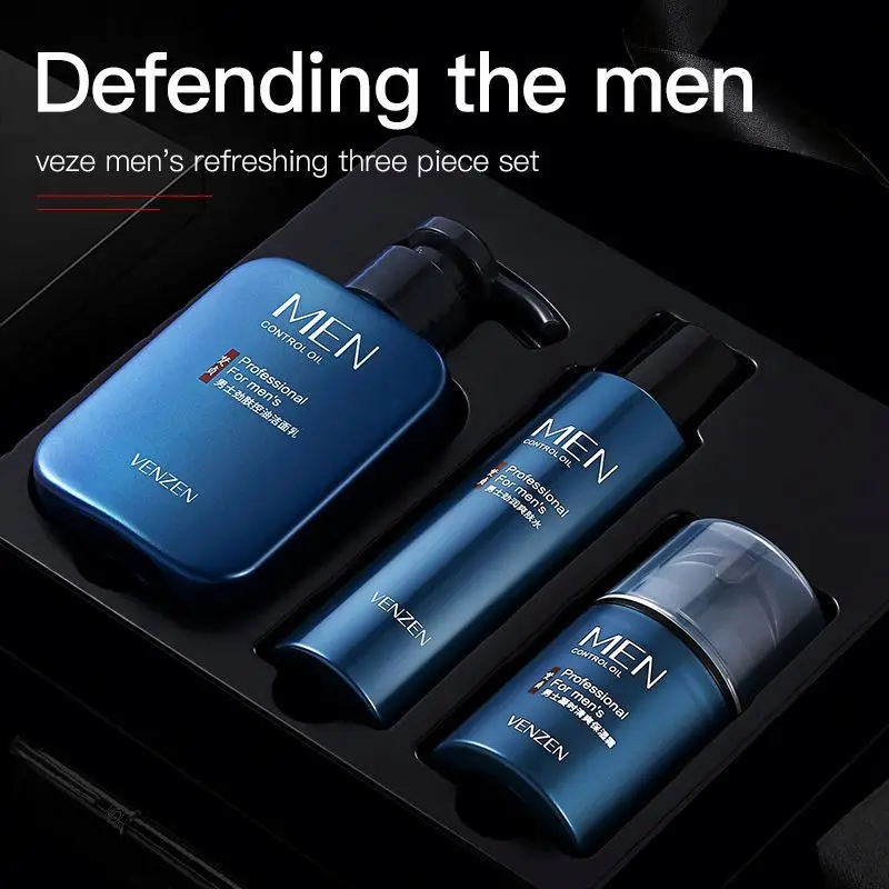 Private Label Mens Skincare Products Acne Treatment Repair Moisturizing Oil Control Skin Care Set for Men Face