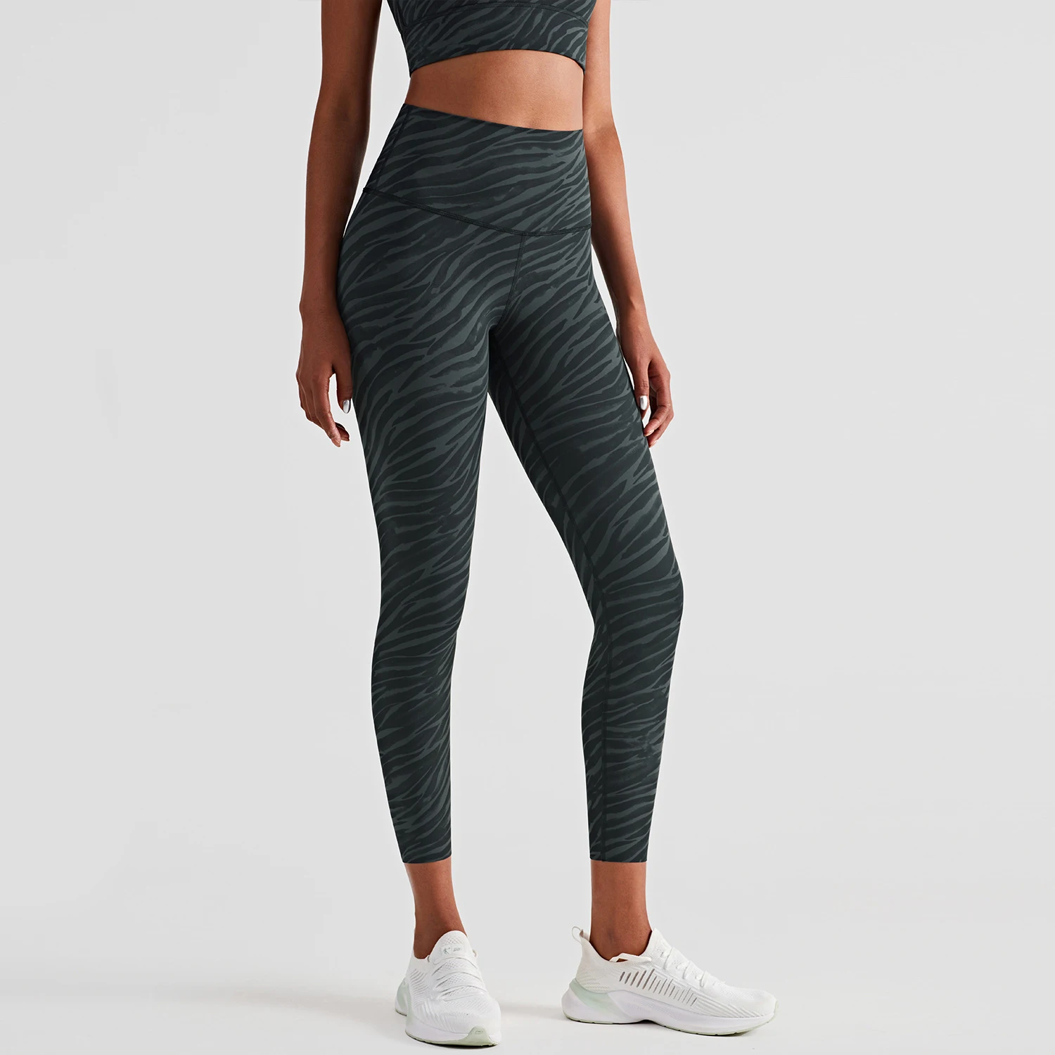 Hot sell customizable logo dye printed sports yoga pants seamless leg open Gym fitness tie dye leggings