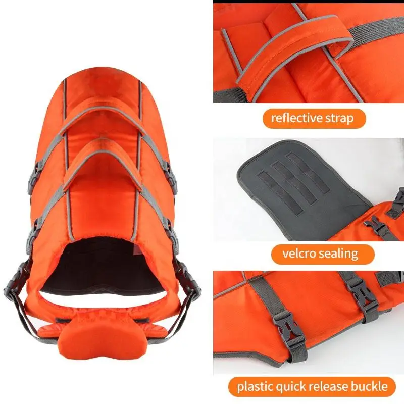 Juice Pet Life Jackets Adjustable Small/Medium/Large Dog Swim Vest for Water Safety Pet Life Vest with Rescue Handle Safety Vest