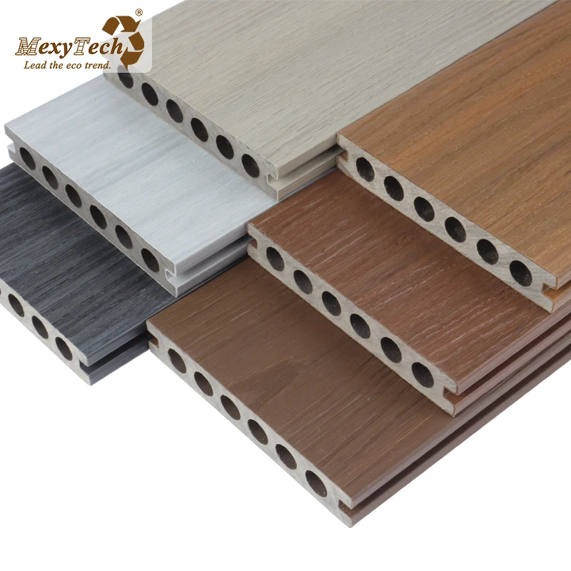 Mexytech wpc decking outdoor matt extrusion with wood grain wall panels