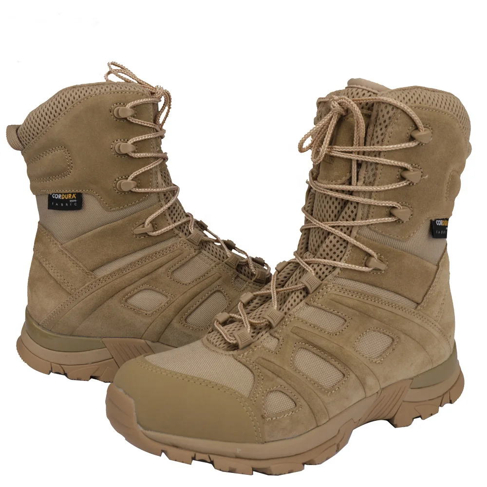 Genuine Leather Ankle Boot Travel Hiking Rubber Tactical Boots