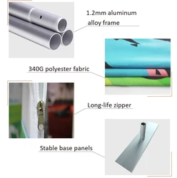 Торговый выставочный дисплей RTS, рекламный портативный алюминиевый стол, Круглый тканевый счетчик