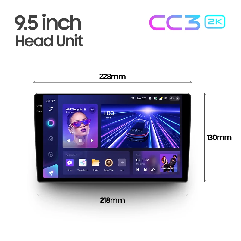TEYES CC3 2K For Toyota Avalon 4 IV XX40 2012 - 2018 Car Radio Multimedia Video Player Navigation stereo Android 10 No 2din 2 di