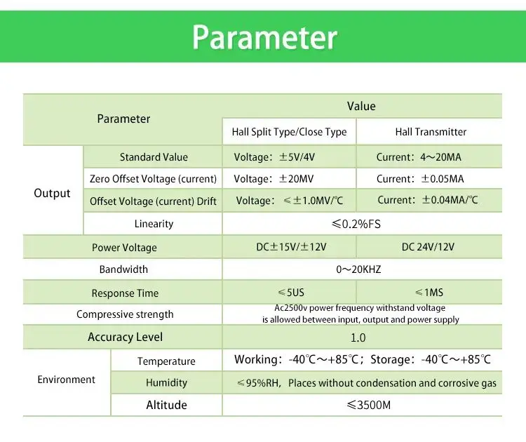 Acrel AHKC-EKC Датчик постоянного/переменного тока Вход 0-1500A Выход 5V/4V