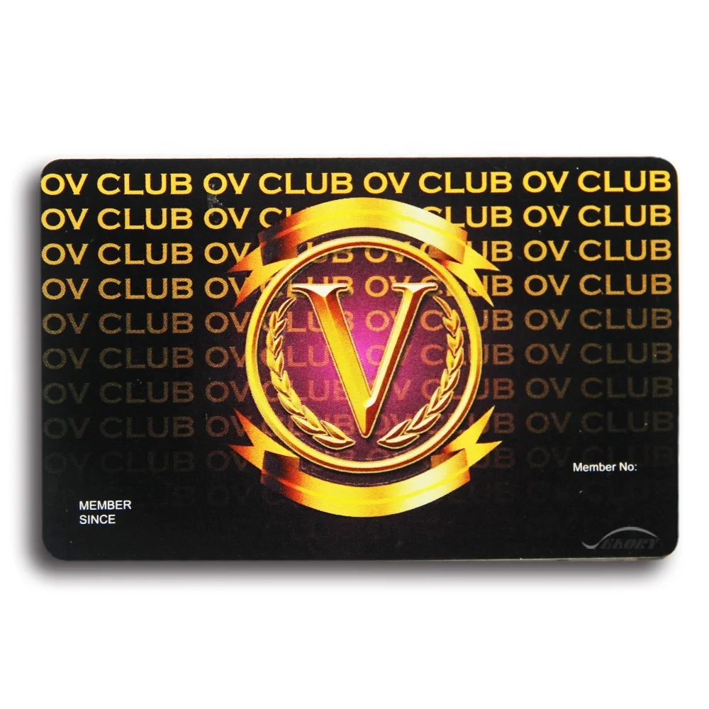 High Quality Customized Design PVC Card VIP Card With Photo/Number