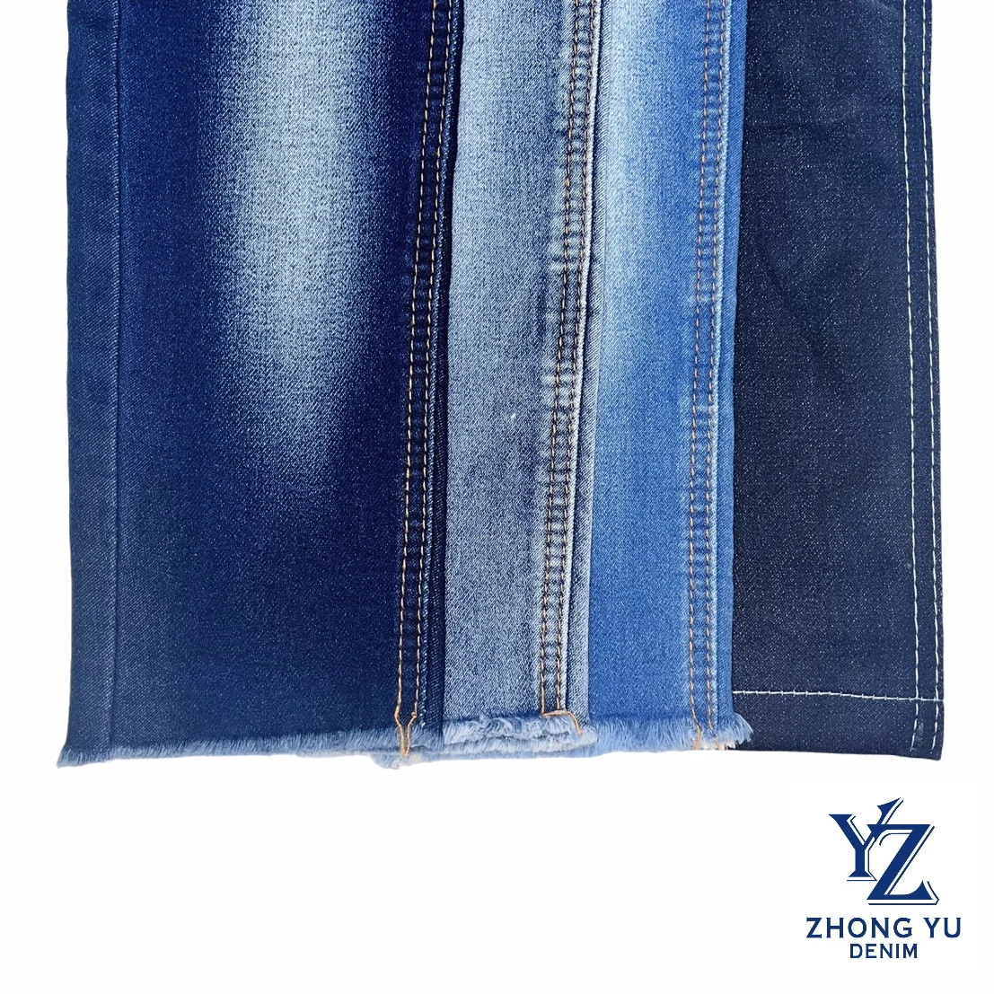 China Factory Wholesale 9.4oz medium weight yarn dyed cotton stretch jeans denim fabric tela de jeans rollo de mezclilla
