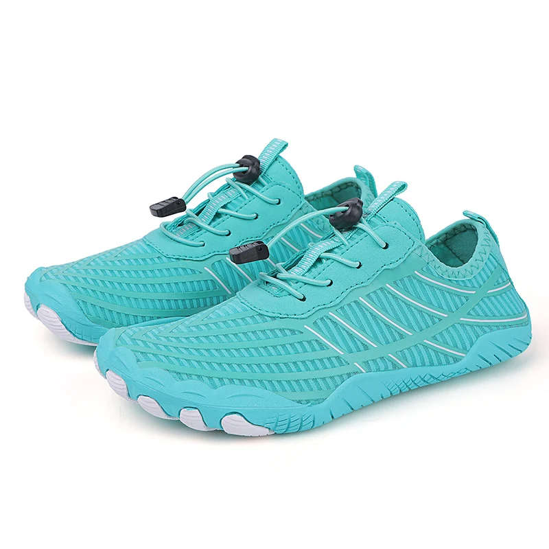 Unisex Summer Aqua Shoes for Beach Running Water Wading Swimming-Anti-Slippery Barefoot with Rubber Insole