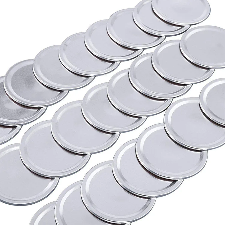 Hot Selling Canning Lid Mason  70mm 86mm  Gold Silver Covers Replacement Tinplate Sealing Reusable Leak Proof Split Type Jar Lid