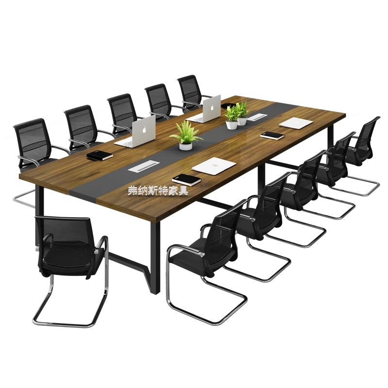 Высокое качество, конференц-зал, простой и современный деревянный стол для конференций