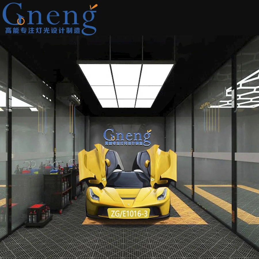  2021 New High CRI Maintenance Bay Lighting ZG/E1016 Linkable Light Box With The Customized Logo LED Lights for the