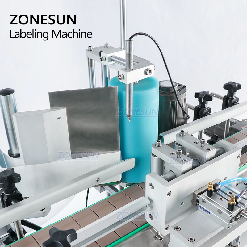 ZONESUN TB-500A Настольный этикетировщик для бутылок с водой двусторонний автоматический этикетировочный