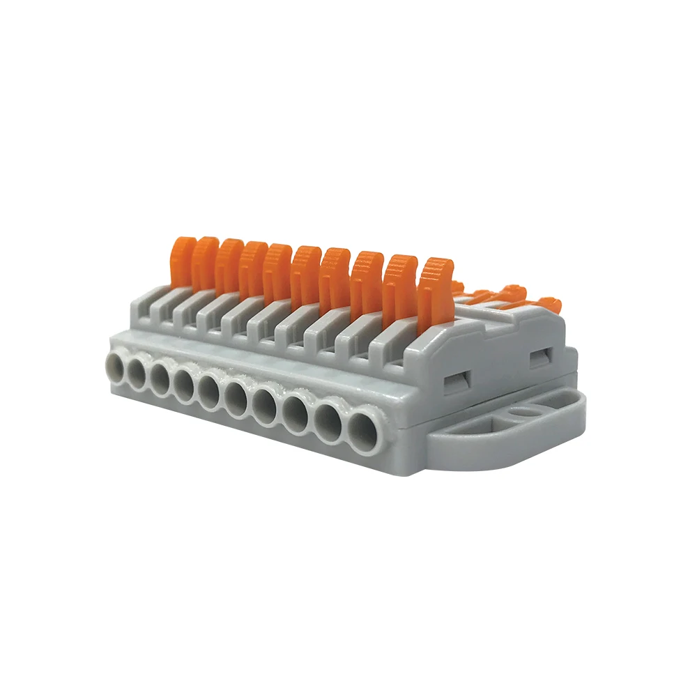 CE и Rohs Сертифицированный 10P Соединительный разъем 32A/250V/600V 28-12AWG Клеммная