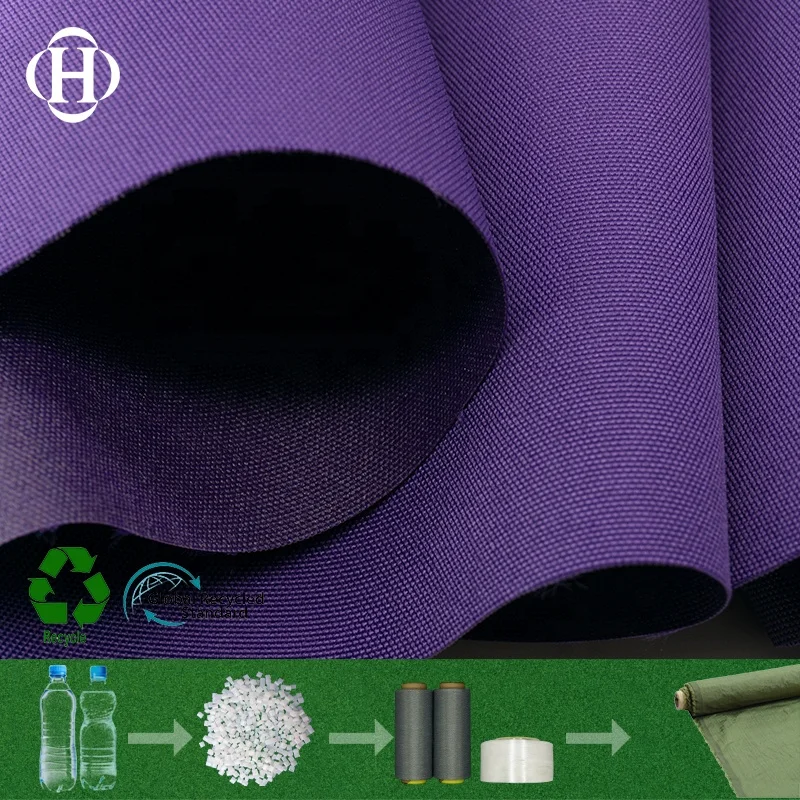 600D Eco-Friendly RPET/Repreve/Recycled Polyester Fabric From 100% Recycled Bottles