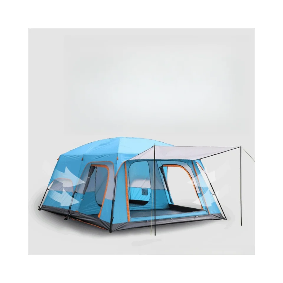 2024 New Glamping Auto Tent Mushroom Outdoor Quick Open Tent 5-8 Persons Waterproof Outdoor Big Size Camping Tents