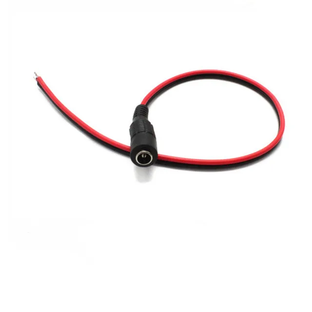 Удлинительный кабель постоянного тока, кабель питания 12 В для камеры видеонаблюдения, 2,1 мм, 5,1 мм, гнездовой кабель постоянного тока
