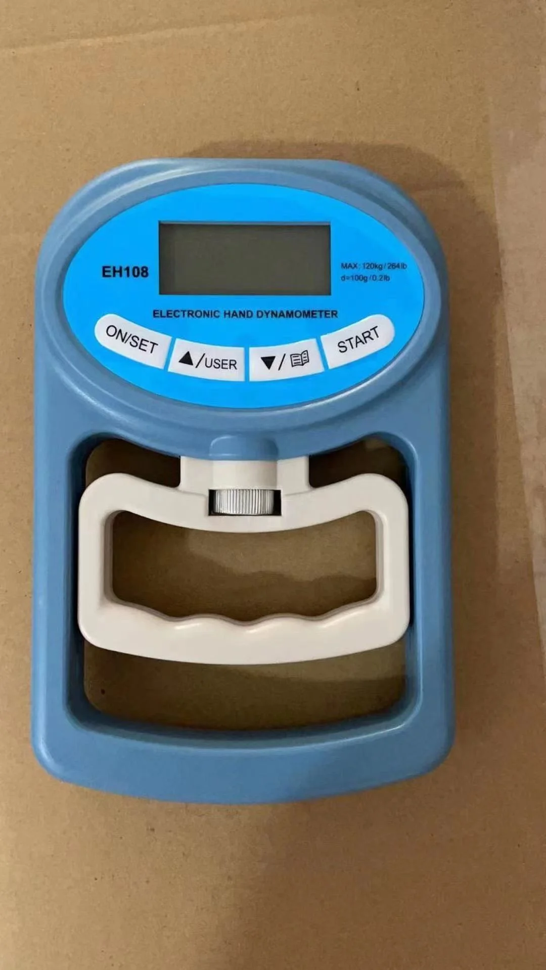 0-120KG/264LB Digital LCD USB Hand Grip Power Measurement Strength Meter Muscle Developer for Body Building Gym Exercises