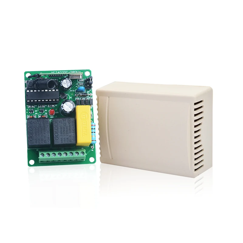 433 Mhz Wireless Remote Control universal 2CH wireless external receiver For Garage door Gate Motor Controller
