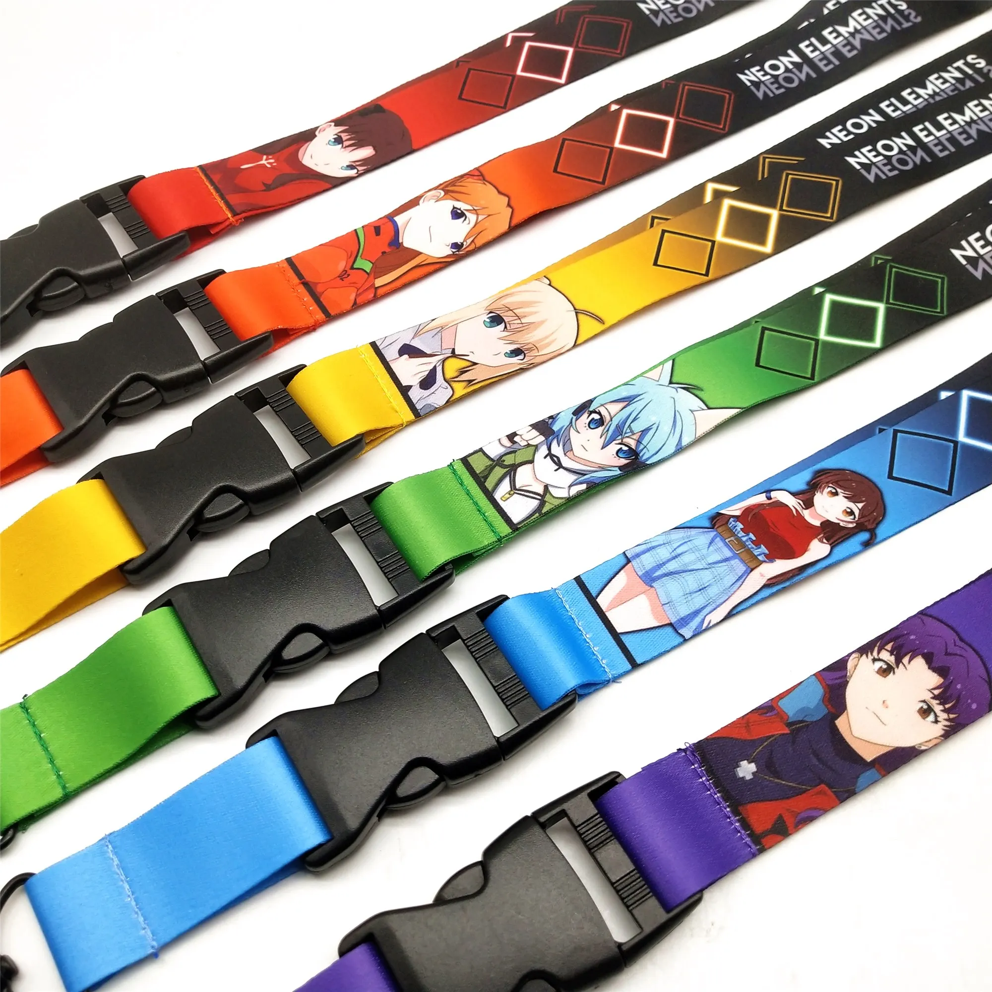 Personalized Custom Printing Logo Lanyard Sublimation Polyester Neck ID Lanyard