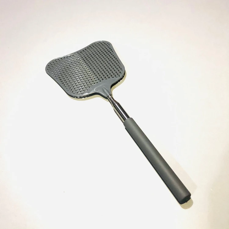 Customized high quality insect pest control extendable fly catcher telescopic plastic retractable fly swatter with long handle