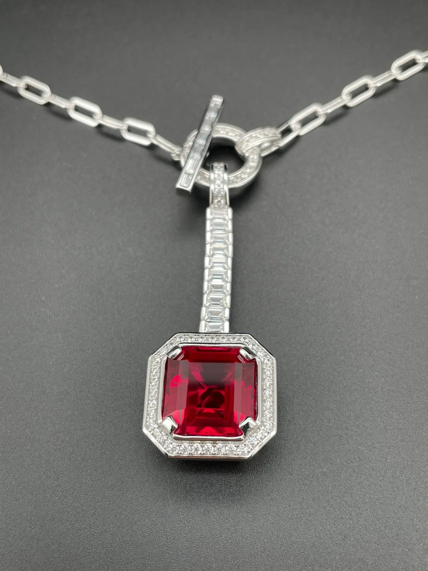 Sunnice accept oem odm s925 real sterling silver jewelry sets high quality 925 fine necklaces with emerald diamonds chains