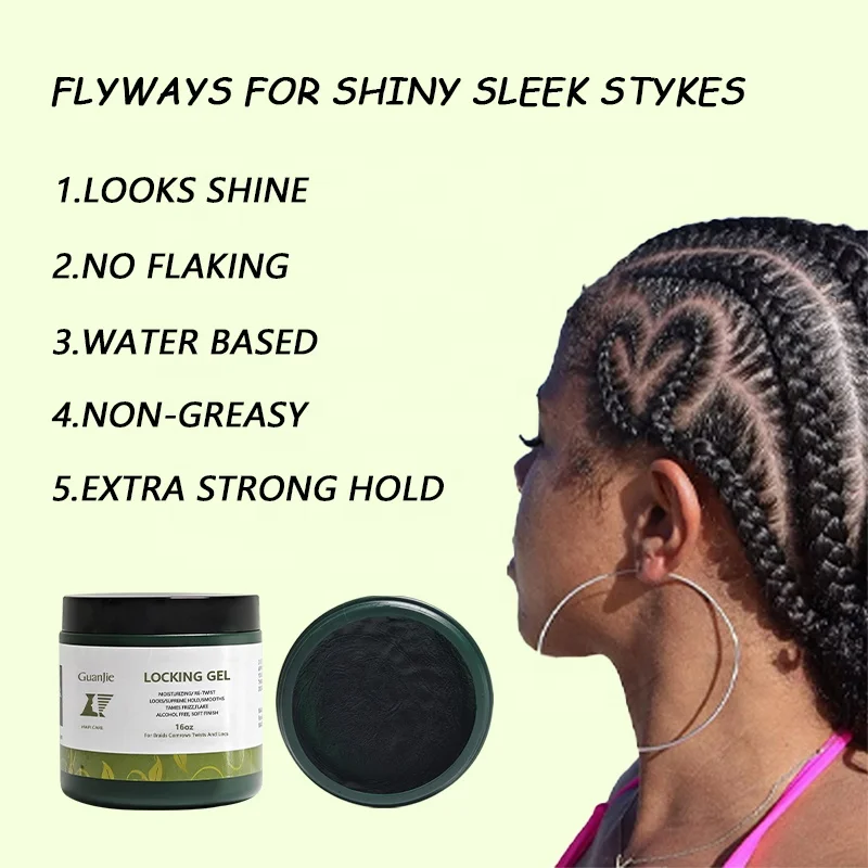 Firm braid wax hair Strong Hold Styling Edge Wholesale Neat Braid Conditioning no white custom logo Hair Gel No Flake