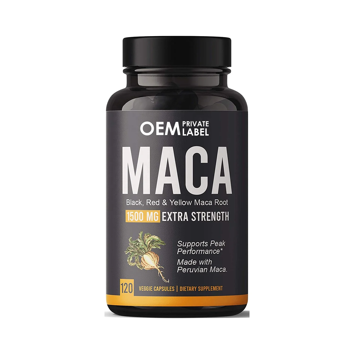Wholesale 7-in-1 Maca Root Capsules with Ashwagandha Ginseng Tribulus-Boosts Energy &Endurance Enhances Blood Flow &Mood Support