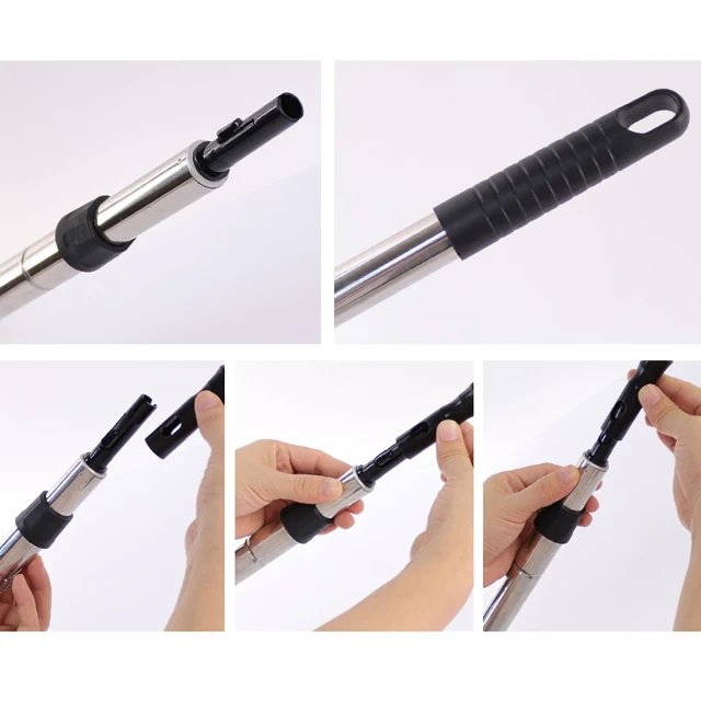 Long Handle Stainless Steel Quick Coupling Retractable Hand Net For Fishing