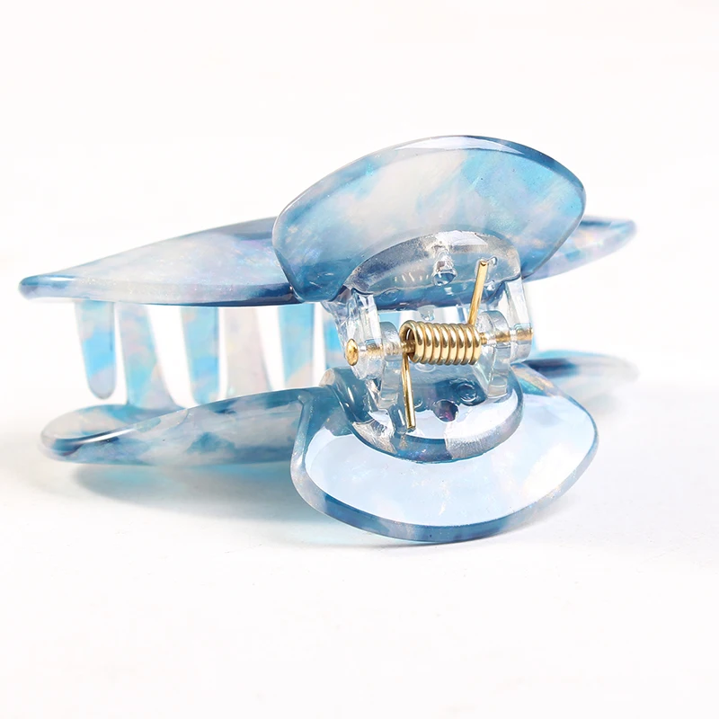 Wholesale Fashion Hair Accessories Cellulose Acetate Tortoise Shell Hair Claw Clip for Woman acetate hair jaw clamp claws