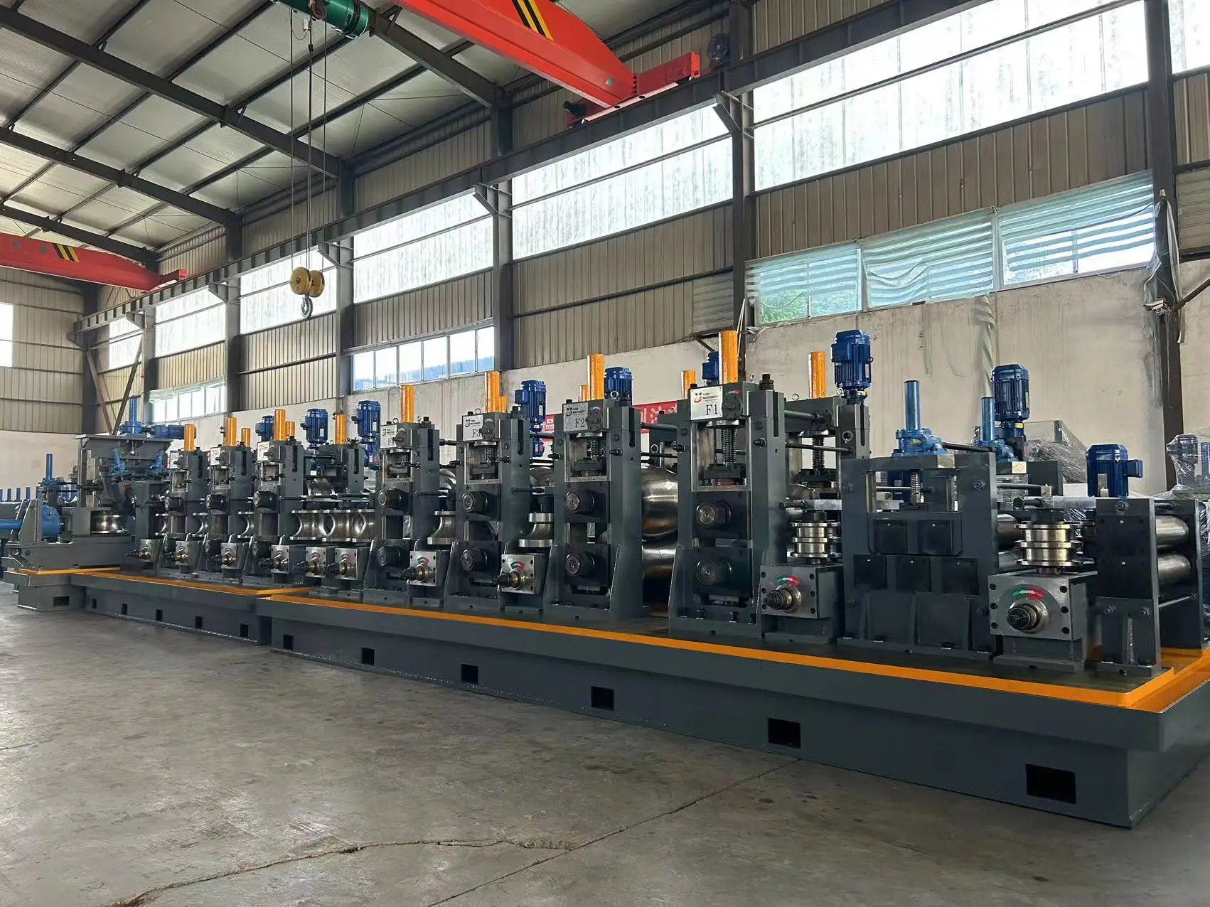 HF Welding Pipe Equipment Hollow Section Pipe Making Machine Welded Pipe Mill