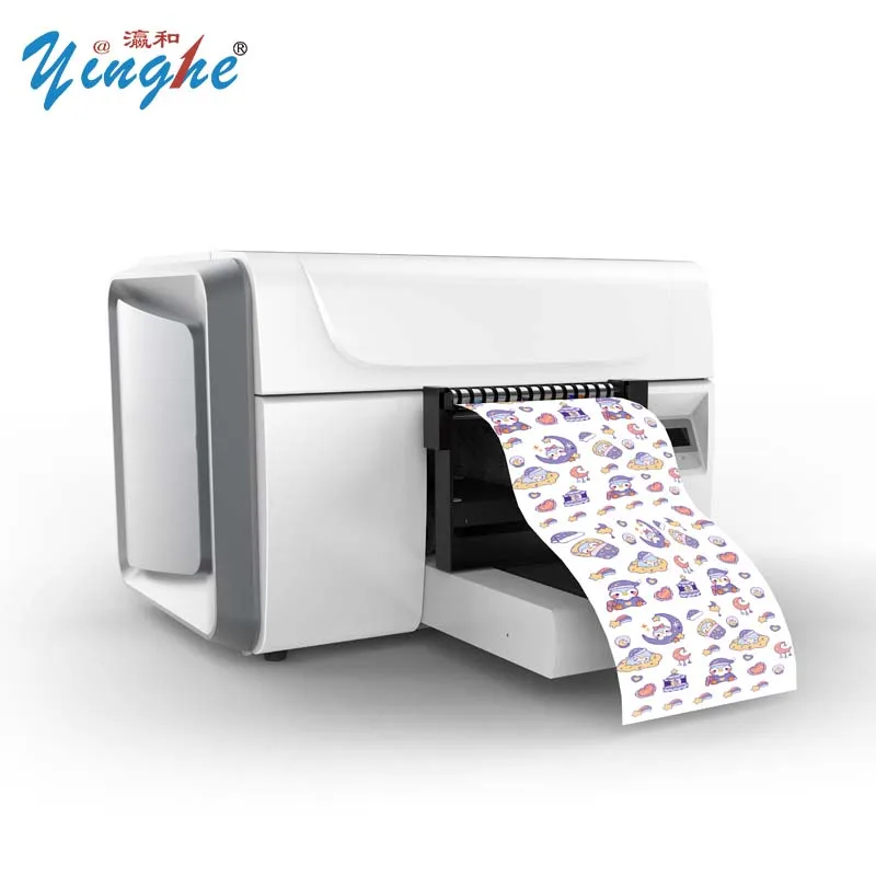 Yinghe  YH-A3 UV Flatbed Printer small format with 1 pieces i3200 U1 HD Printer head A3 UV Flatbed Digital inkjet printer