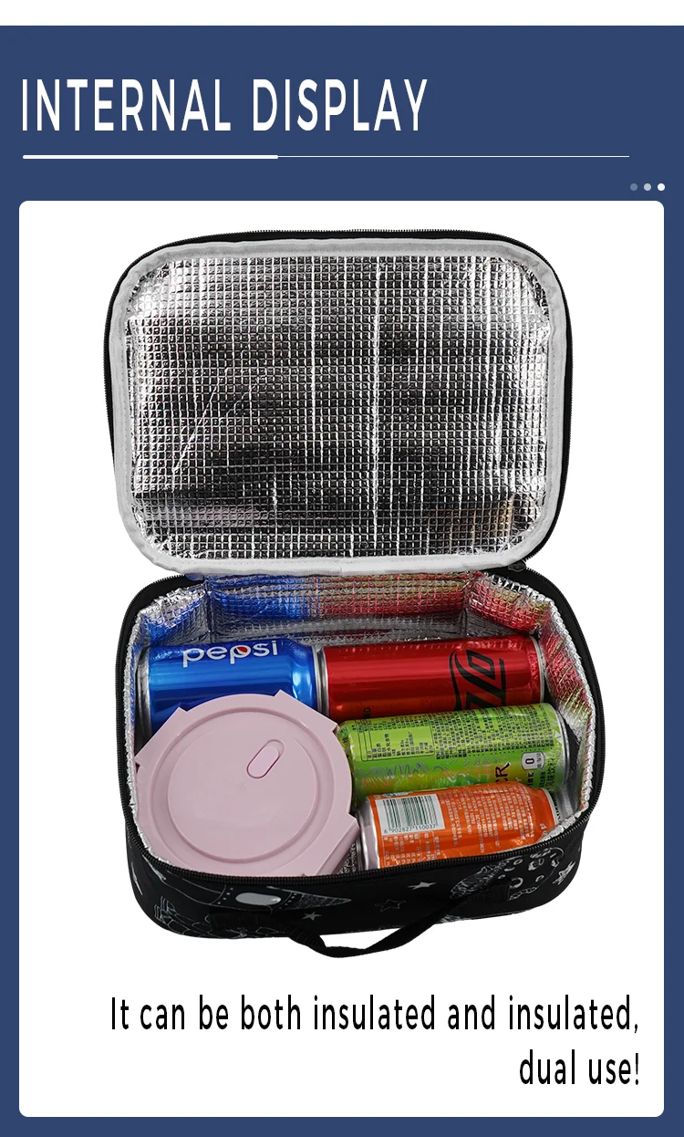 China Supplier Custom Print Waterproof thermo bag sac thermal cooler bag insulated tote with zipper