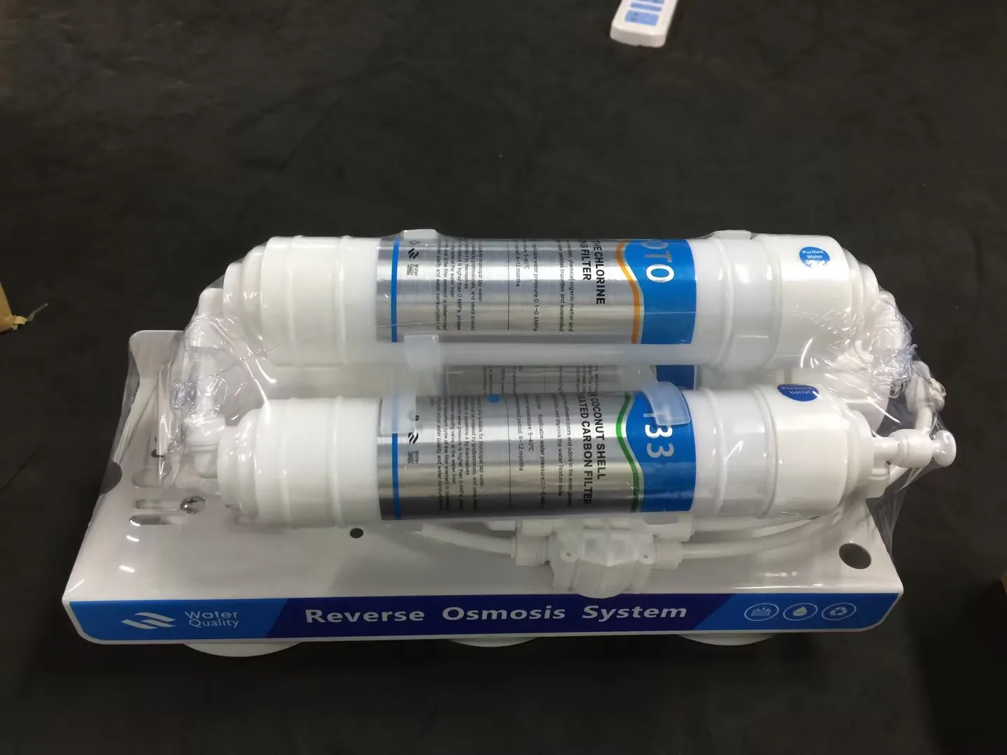 6 Stages RO Reverse Osmosis Filter 100GPD without Power Without Electricity Water Tank 2G