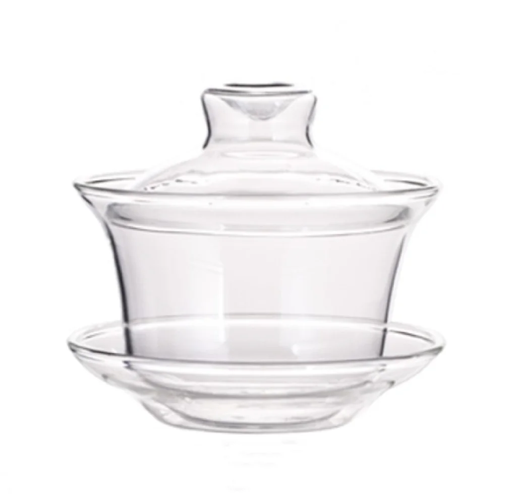 
 Прозрачная термостойкая стеклянная чайная чаша Aeofa кунг-фу с крышкой  