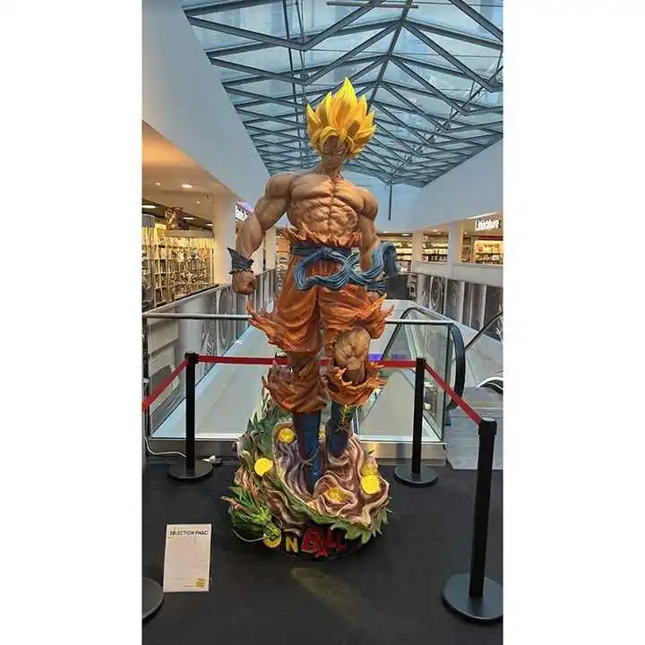 Japan Famous Anime Character  Resin Figure Dragon Ball Statue Life Size Goku and Vegeta Statue Fiberglass Sculpture