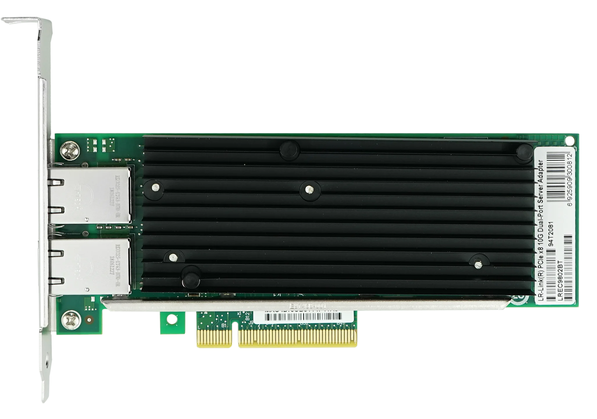 Оригинальный новый телефон, модель x8, 10G, 2 порта, разъем RJ45, медный сетевой адаптер Ethernet, карта на основе Intel X540 LREC9802BT