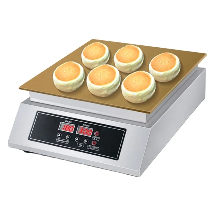 Commercial Use Nonstick 110v 220v Electric Stainless Steel Pancake Souffle Machine